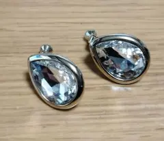 ドロップガラスイヤリング　クリスタル　日本製