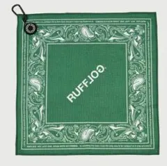 RUFFLOG PAISLEY GOLF TOWEL GREEN