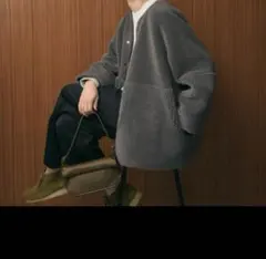 BEAUTY&YOUTH ボア×フェイクムートン リバーシブルジャケット