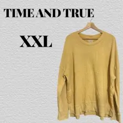 TIME AND TRUE XXL イエロースウェット