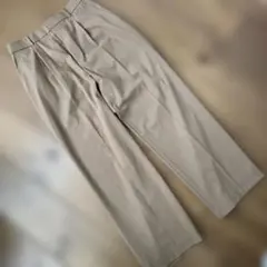 専用出品　ユニクロタックワイドパンツ　キャメル　Lサイズ