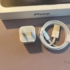Apple純正 新品未使用　iPhone 充電器 ケーブルセット　ロゴ入り