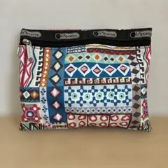 LESPORTSAC 幾何学模様 ポーチ