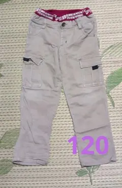 キッズ ベージュ カーゴパンツ 120cm