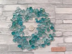 天然シーグラス【ブルー系100g】【サイズミックス】s15