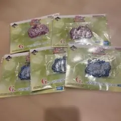 アイカツ　一番くじ　G賞　べんりなラバーコレクション　ラバーチャーム　2種 ５点