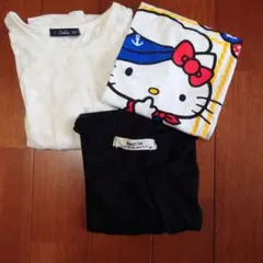 ハローキティ Tシャツなど 3点(120〜130cm)