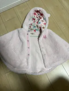 HOT BISCUITS ピンク ベビーポンチョ F