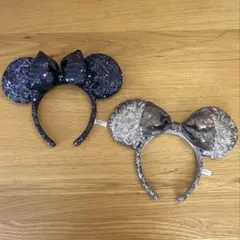 【即日発送】ミニー カチューシャ スパンコール 2点セット