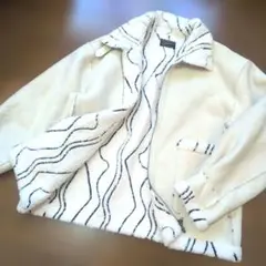 kastane ウェーブボアフライトジャケット　春色　リバーシブル