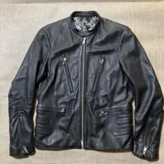 STUDIOUSラムレザーシングルライダースジャケット