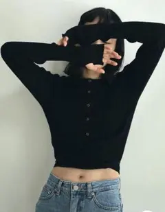 カシュクールニットカーディガン