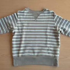 無印良品 ストライプ トレーナー 110サイズ