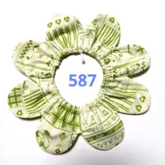 猫首輪　ザビエル首輪　黄緑