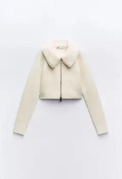 ZARA/ザラ/フェイクファーニットセーター