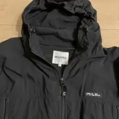 MILKFED. 黒 ナイロンジャケット　ユニセックスS