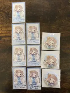 にじさんじ　町田ちま　わんにゃんdays チェキ風カード　缶バッジ