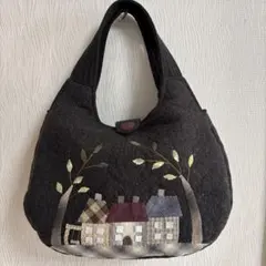 パッチワーク手提げバッグ