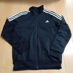 adidas 黒 ジャージ ジャケット 160