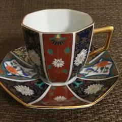 古伊万里 有田焼 青藍窯 金襴手 カップ & ソーサー