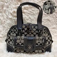 おまけ付✨ COACH 13977 シグネチャー ターンロックバッグ y2k