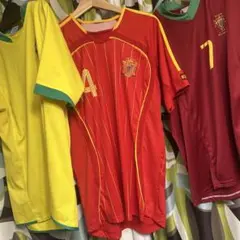 カカ、フィーゴ、シャビアロンソ、スペイン、ポルトガル、ブラジル　ユニフォーム