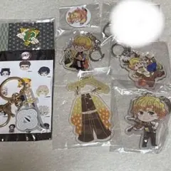 鬼滅の刃  我妻善逸 アクリルキーホルダー 7点セット