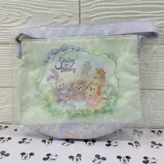 スーベニアランチケース　ダッフィー　スプリング・イン・ブルーム デザイン