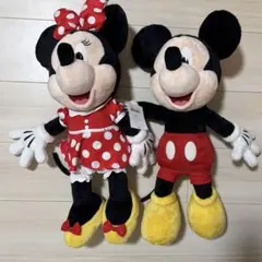 ミッキーマウス、ミニーマウスのお人形