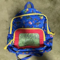 ディズニー　トイストーリー柄キッズリュック 青