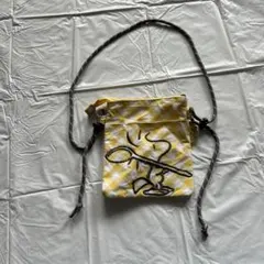 スヌーピー ギンガムチェック ポシェット