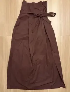 ウエストリボン ロングスカートのサムネイル