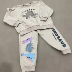 next 恐竜 セットアップ 116㎝ トレーナー スウェット パンツ 裏起毛