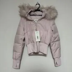 HOLLISTER ピンク フード付きダウンジャケット S