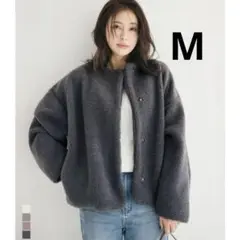 coca ウォッシャブル ボアブルゾン レディース M