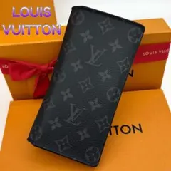 ルイヴィトン モノグラム エクリプス ポルトフォイユ ブラザ 長財布 ICチップ