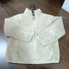 UNIQLOキッズ　フリースジャケット 130 クリーム色