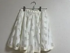 evelyn 白フレアスカート