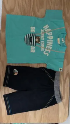 3can4on キッズ 半袖Tシャツ クマ ポケット付きのサムネイル