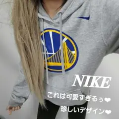 A11956 NIKE♡男女兼用めちゃ可愛すぎる珍しいデザイン❤︎裏起毛袖少し汚れのサムネイル