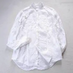 ZARA MAN◇バンドカラーシャツ スリムフィット ナチュラル カジュアル Mのサムネイル