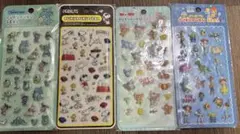 プクプクシール 4枚セット　トイストーリー　モンスターズインク