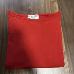 NATURAL BEAUTY BASIC 赤 長袖 Tシャツ　Mサイズ