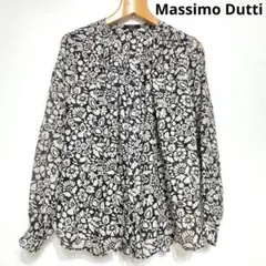 Massimo Dutti マッシモドゥッティ　ボタニカル　シルク混ブラウスのサムネイル