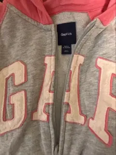 裏起毛GAP Kids ジップアップパーカー 150㎝グレー/ピンク