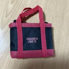 TRADER JOE'S 小型エコバッグ 黒と赤