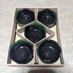 未使用 黒い丸型グラタン皿 5個セット 陶器のサムネイル