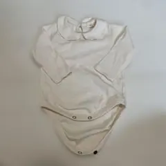 MONBÉBÉ ホワイト 長袖ロンパース ベビー服　Mサイズ