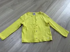 プチバトー　黄色 カーディガン　24m 86cm