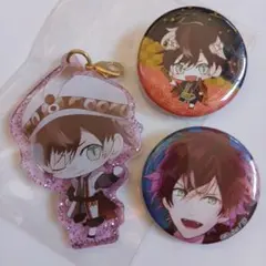 匿名発送☆逆巻アヤト ディアラバ☆ アクリルチャーム&ミニ缶バッジ